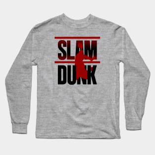 Slamdunk | Basketball | Black red Long Sleeve T-Shirt